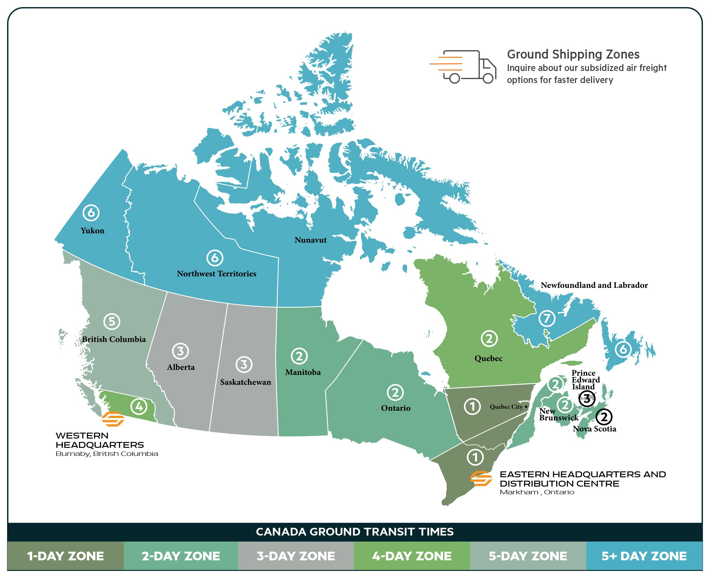 Distribution for Western Canada